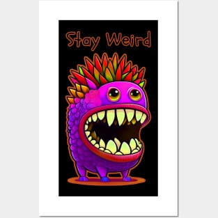 Stay Weird Monster Pop Art Posters and Art